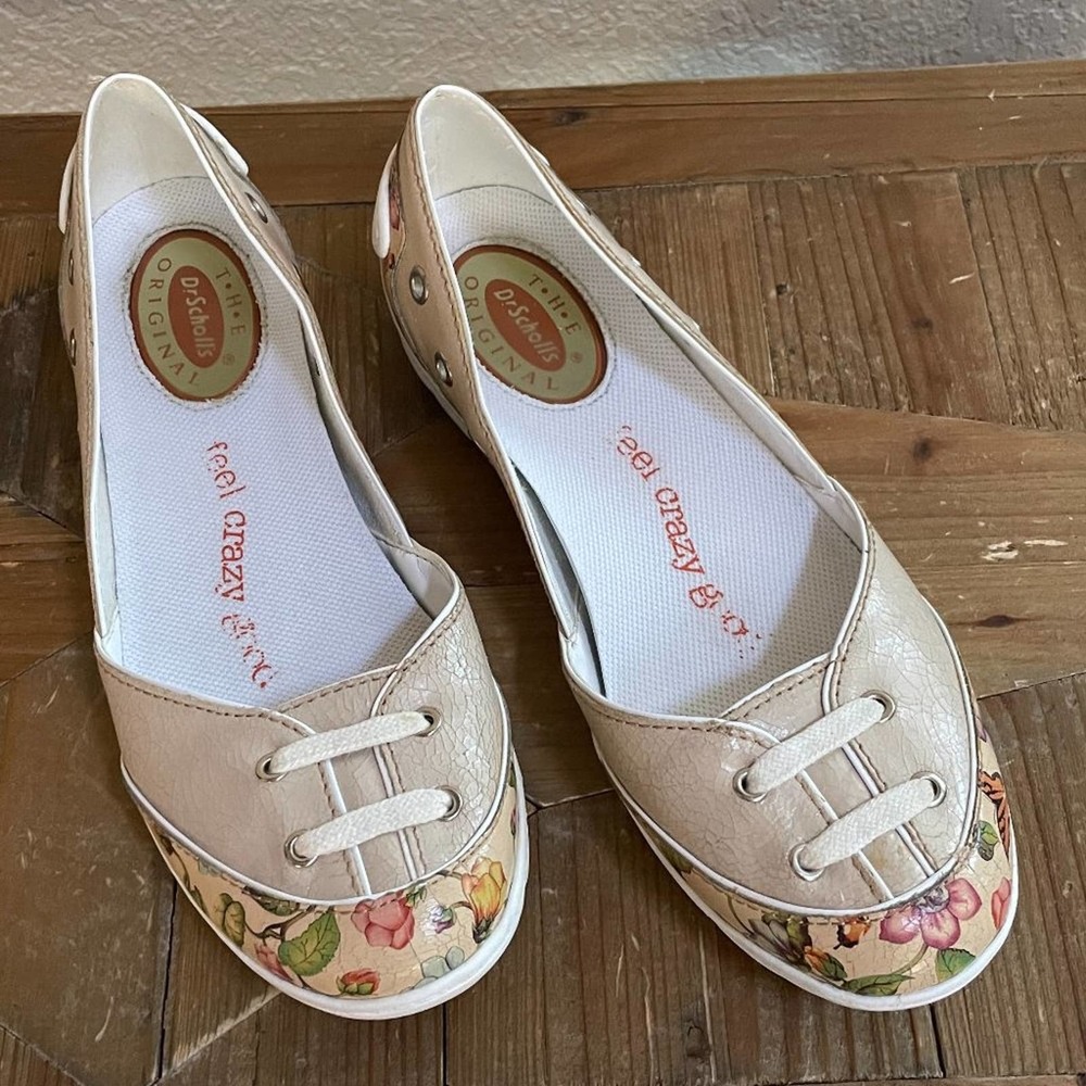 Dr. Scholl's Game Plan Floral Ballet Flats, Size 6.5